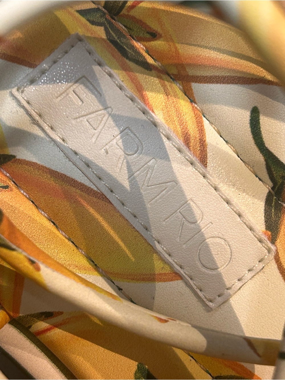 Yellow peppers Print Wrap Sandals - Farm Rio - Picture 4 of 7